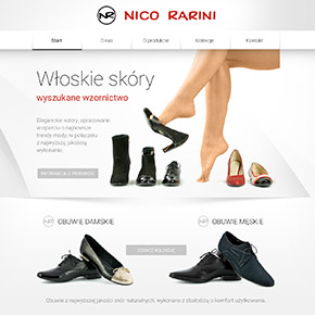 Strona www producenta obuwia